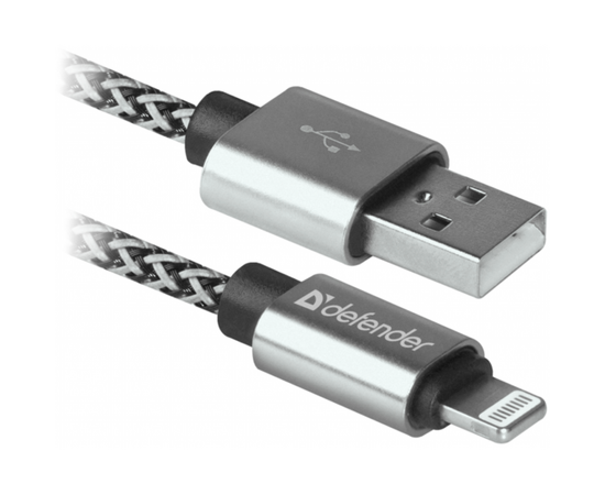 Дата кабель USB 2.0 AM to Lightning 1.0m ACH01-03T PRO White Defender (87809)