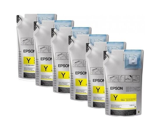 Контейнер з чорнилом Epson SC-F6300 UltraChrome DS Ink Yellow 1.1L*6pcs (C13T46D440)