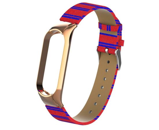 Ремешок для фитнес браслета XoKo Leather Premium Band для Xiaomi Mi band 5 Red (XK-M5-LRRD)