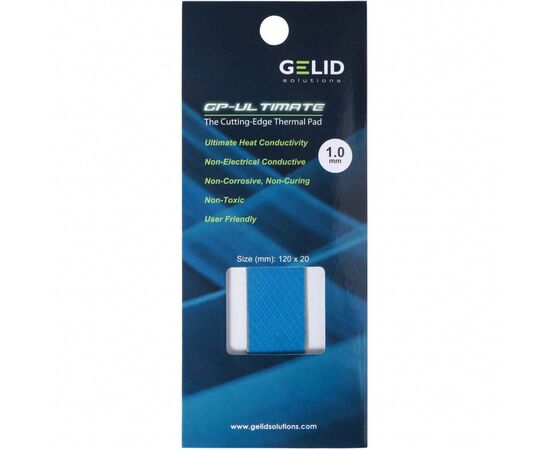 Термопрокладка Gelid Solutions 15W/mK 120x20x1.0 mm (TP-GP04-R-B)