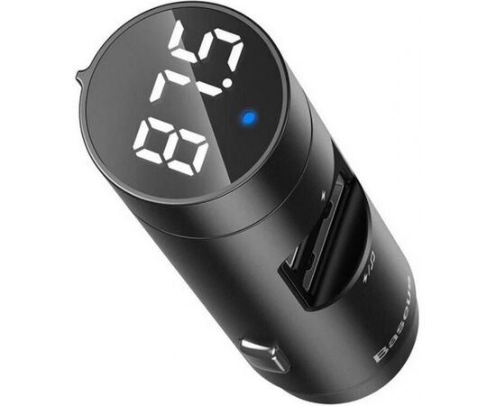 FM модулятор Baseus Energy Column MP3 Charger Dark grey (CCNLZ-0G), изображение 3 FM модулятор Baseus Energy Column MP3 Charger Dark grey (CCNLZ-0G), изображение 3