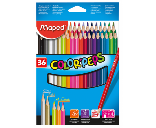 Олівці кольорові ZiBi Color Peps Classic 36 кол. (MP.832017)