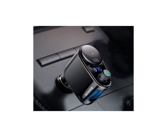 FM модулятор Baseus Lokomotive S-06 Black (CCALL-RH01), изображение 5 FM модулятор Baseus Lokomotive S-06 Black (CCALL-RH01), изображение 5