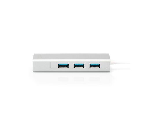 Концентратор Digitus USB-C - USB 3.0 3 Port Hub + Gigabit Ethernet (DA-70255), изображение 2 Концентратор Digitus USB-C - USB 3.0 3 Port Hub + Gigabit Ethernet (DA-70255), изображение 2