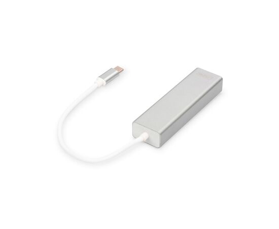 Концентратор Digitus USB-C - USB 3.0 3 Port Hub + Gigabit Ethernet (DA-70255), изображение 3 Концентратор Digitus USB-C - USB 3.0 3 Port Hub + Gigabit Ethernet (DA-70255), изображение 3