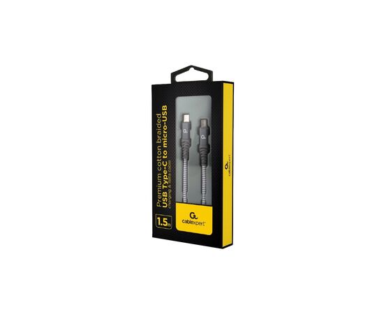 Дата кабель USB 2.0 Micro USB to USB-C 1.5m Cablexpert (CC-USB2B-CMMBM-1.5M), изображение 2 Дата кабель USB 2.0 Micro USB to USB-C 1.5m Cablexpert (CC-USB2B-CMMBM-1.5M), изображение 2