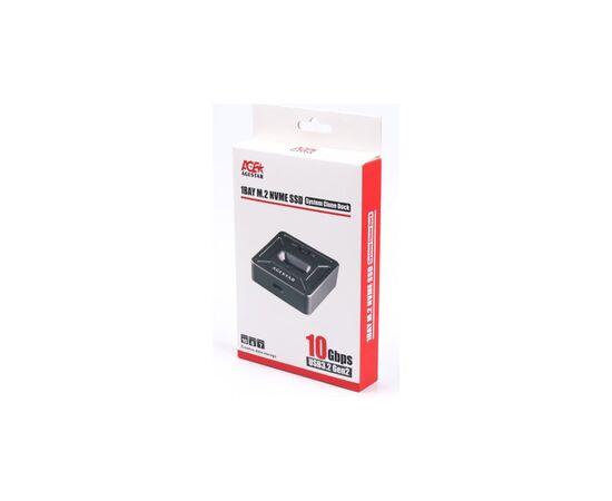 Док-станция AgeStar USB3.1 Type C, M.2 NVME, 1 slot grey (31CBNV1C(GRAY)), изображение 4 Док-станция AgeStar USB3.1 Type C, M.2 NVME, 1 slot grey (31CBNV1C(GRAY)), изображение 4