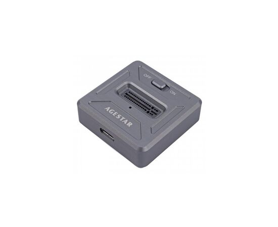 Док-станція AgeStar USB3.1 Type C, M.2 NVME, 1 slot grey (31CBNV1C(GRAY))