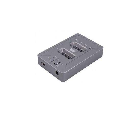 Док-станція AgeStar USB3.1 Type C, M.2 NVME, 2 slot grey (31CBNV2C(GRAY))