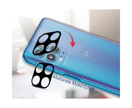 Стекло защитное BeCover for camera Motorola Moto G100 Black (707034) (707034), изображение 2 Стекло защитное BeCover for camera Motorola Moto G100 Black (707034) (707034), изображение 2