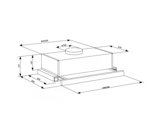 Вытяжка кухонная Eleyus LOTUS 700 60 X, изображение 10 Вытяжка кухонная Eleyus LOTUS 700 60 X, изображение 10