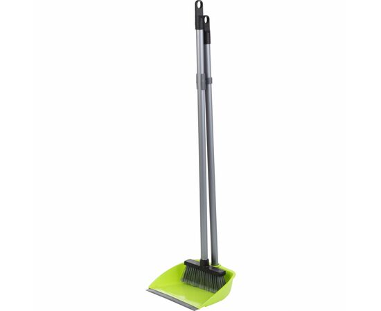 Комплект для уборки Buroclean совок со щеткой на длинной ручке (4823078924155)