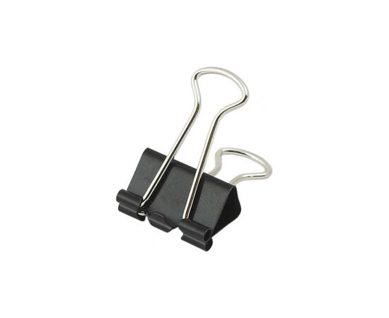 Биндер металлический H-Tone 25 мм, 12 шт, черные (BIND-HT-JJ40316-25)