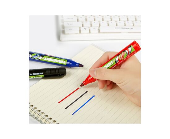 Маркер Baoke водостійкий, 2.5 мм червоний (MARK-PER-BAOMP2903AR), зображення 2 Маркер Baoke водостійкий, 2.5 мм червоний (MARK-PER-BAOMP2903AR), зображення 2