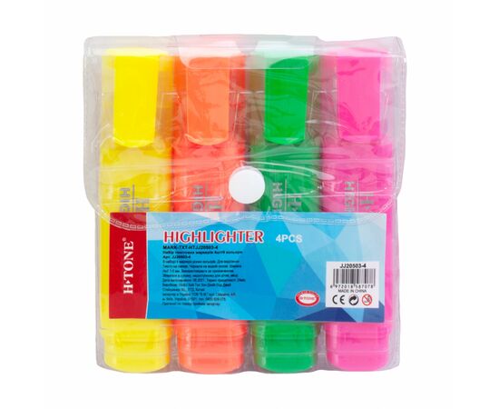 Маркер H-Tone набор текстовых 1-5 мм, 4 цвета (MARK-TXT-HTJJ20503-4), изображение 6