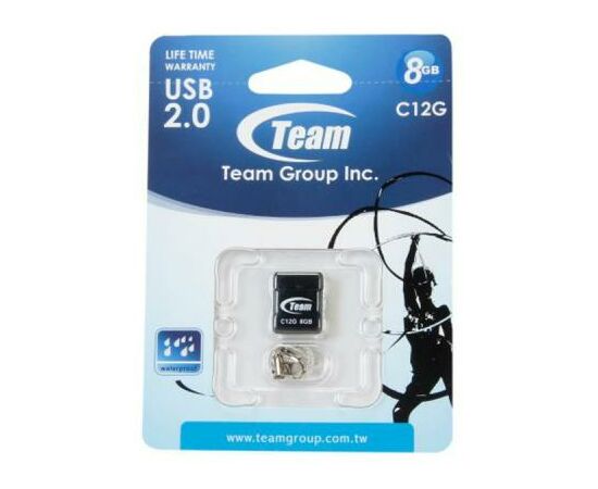 USB флеш накопичувач Team 8GB C12G Black USB 2.0 (TC12G8GB01), зображення 5 USB флеш накопичувач Team 8GB C12G Black USB 2.0 (TC12G8GB01), зображення 5