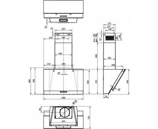 Вытяжка кухонная Gorenje WHI629EB, изображение 5 Вытяжка кухонная Gorenje WHI629EB, изображение 5