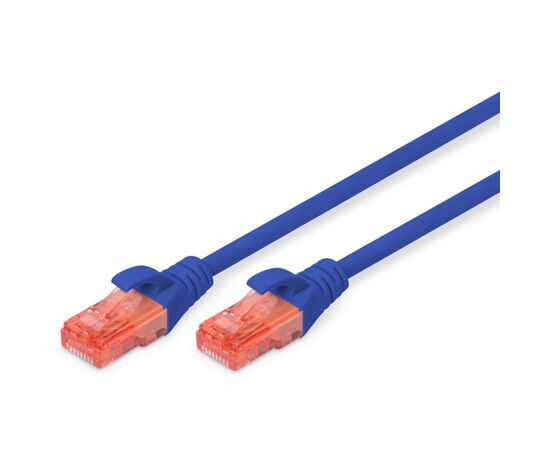 Патч-корд 1м, CAT 6 UTP, AWG 26/7, Cu, LSZH, blue Digitus (DK-1617-010/B)