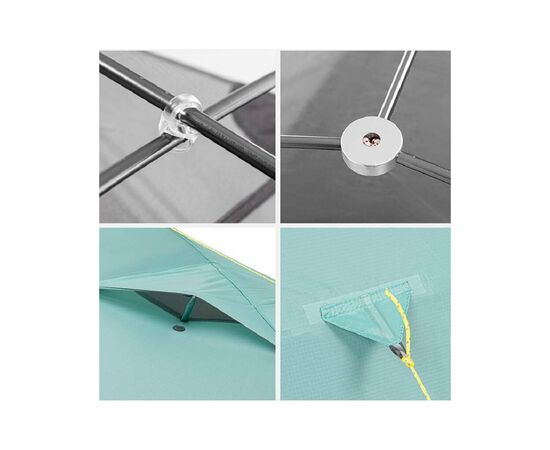 Намет Naturehike Shared 2 NH20ZP091 20D Blue (6927595749074), зображення 3 Намет Naturehike Shared 2 NH20ZP091 20D Blue (6927595749074), зображення 3