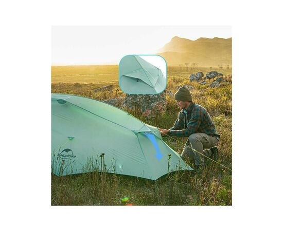 Намет Naturehike Shared 2 NH20ZP091 20D Blue (6927595749074), зображення 5 Намет Naturehike Shared 2 NH20ZP091 20D Blue (6927595749074), зображення 5