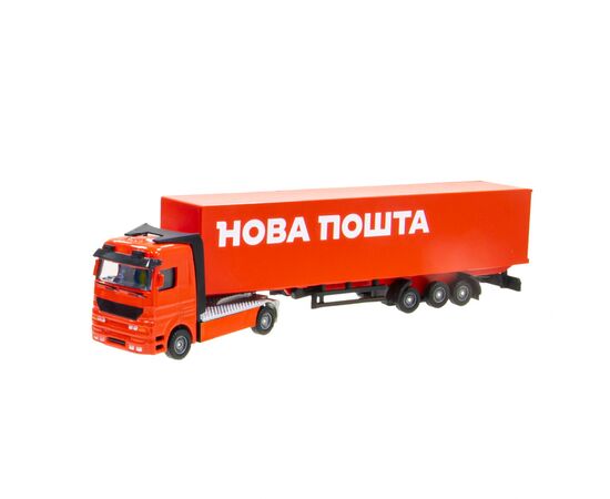 Машина Технопарк Фура Новая Почта красная (SB-15-12-RED-WB(CIS))