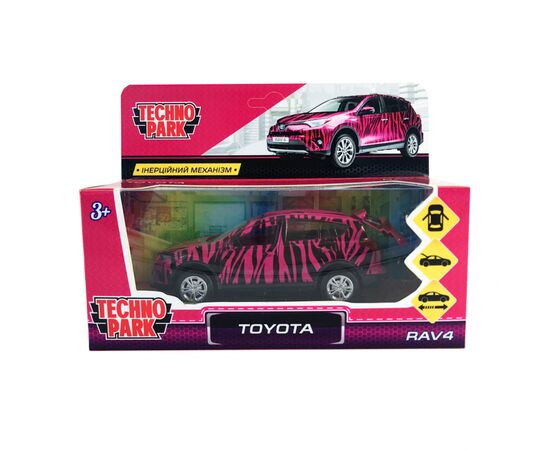 Машина Технопарк GLAMCAR - TOYOTA RAV4 брусничный (RAV4-12GRL-COW), изображение 4 Машина Технопарк GLAMCAR - TOYOTA RAV4 брусничный (RAV4-12GRL-COW), изображение 4
