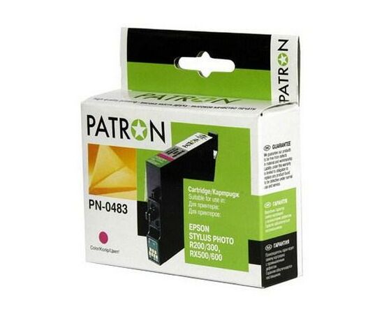 Картридж Patron для EPSON R200/300 (PN-0483)MAGENTA (CI-EPS-T048340-M-PN)