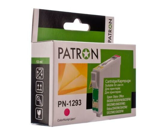 Картридж Patron EPSON BX305F/320/525/625,SX420/425/525/535/620 MAGENTA (T129 (PN-1293)
