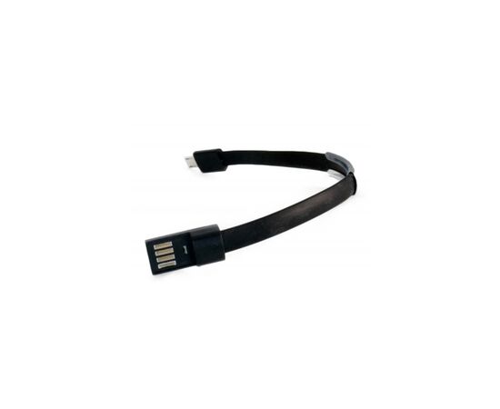 Дата кабель USB 2.0 AM to Micro 5P 0.2m браслет black Extradigital (KBU1783), изображение 4 Дата кабель USB 2.0 AM to Micro 5P 0.2m браслет black Extradigital (KBU1783), изображение 4