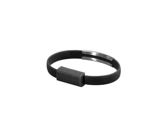 Дата кабель USB 2.0 AM to Micro 5P 0.2m браслет black Extradigital (KBU1783)