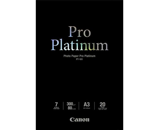 Фотобумага Canon A3+ Pro Platinum Photo Paper PT-101, 20л (2768B017)