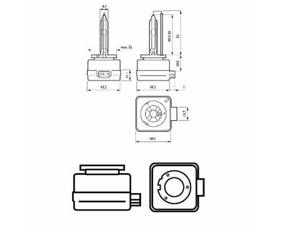 Автолампа Philips ксеноновая (85415 WHV2 C1), изображение 3 Автолампа Philips ксеноновая (85415 WHV2 C1), изображение 3