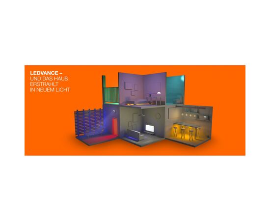 Умная лампочка Osram LEDSMART+ WiFi A60 9W (806Lm) 2700-6500K + RGB E27 (4058075485396), изображение 3 Умная лампочка Osram LEDSMART+ WiFi A60 9W (806Lm) 2700-6500K + RGB E27 (4058075485396), изображение 3