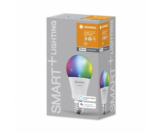 Умная лампочка Osram LEDSMART+ WiFi A60 9W (806Lm) 2700-6500K + RGB E27 (4058075485396), изображение 7 Умная лампочка Osram LEDSMART+ WiFi A60 9W (806Lm) 2700-6500K + RGB E27 (4058075485396), изображение 7