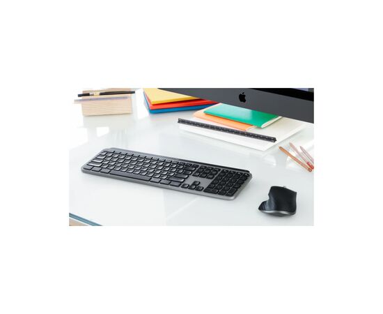 Клавиатура Logitech MX Keys for Mac Space Gray (920-009558), изображение 4 Клавиатура Logitech MX Keys for Mac Space Gray (920-009558), изображение 4