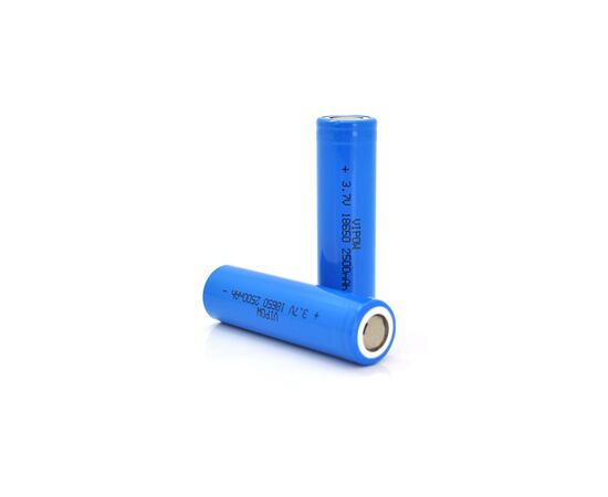 Акумулятор 18650 Li-Ion ICR18650 FlatTop, 2500mAh, 3.7V, Blue Vipow (ICR18650-2500mAhFT)