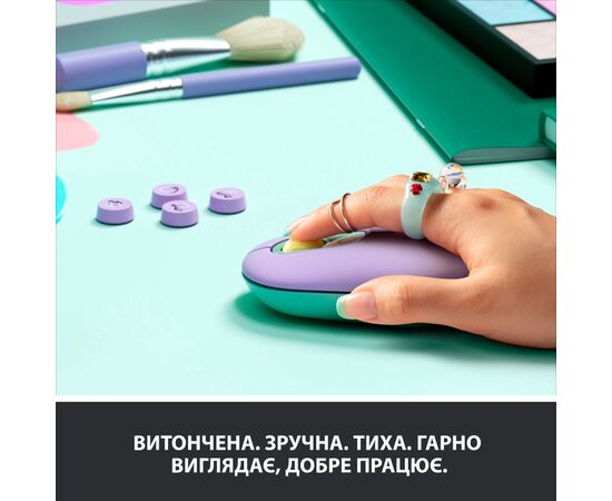 Мышка Logitech POP Mouse Bluetooth Daydream Mint (910-006547), изображение 4 Мышка Logitech POP Mouse Bluetooth Daydream Mint (910-006547), изображение 4