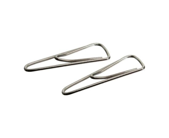 Скріпки канцелярські Axent triangular, nickel-plated, with a bend, 25мм 100шт (4105-А)