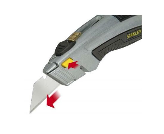 Нож монтажный Stanley "DynaGrip" для отделочных работ, L=180мм. (0-10-788), изображение 7 Нож монтажный Stanley "DynaGrip" для отделочных работ, L=180мм. (0-10-788), изображение 7