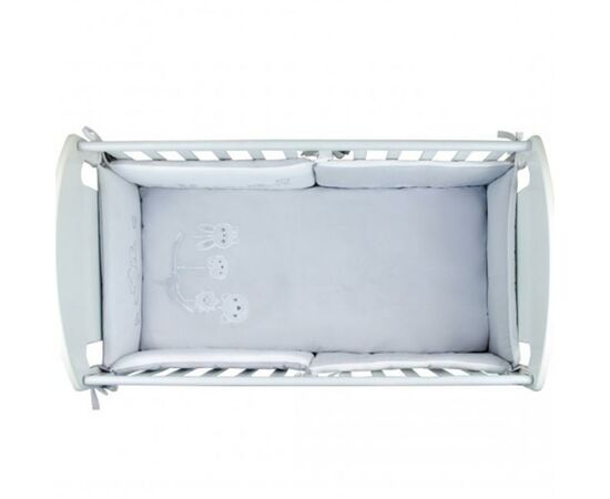 Детский постельный набор Верес Ring toys white-gray (6 ед.) (216.10), изображение 2 Детский постельный набор Верес Ring toys white-gray (6 ед.) (216.10), изображение 2