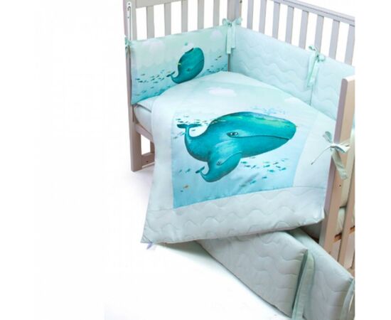 Детский постельный набор Верес Menthol whale (6 ед.) (217.08), изображение 3