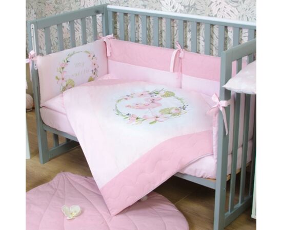 Детский постельный набор Верес Flamingo pink (6 ед.) (217.01), изображение 2 Детский постельный набор Верес Flamingo pink (6 ед.) (217.01), изображение 2