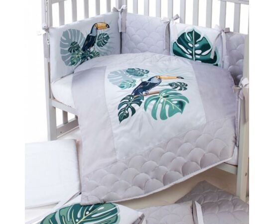 Детский постельный набор Верес Tropic baby (6 ед.) (217.05), изображение 2 Детский постельный набор Верес Tropic baby (6 ед.) (217.05), изображение 2