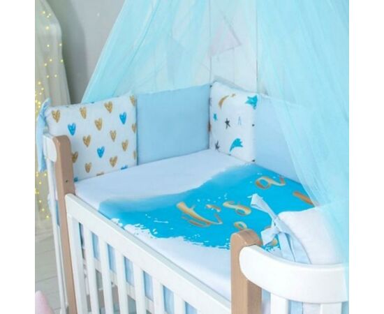 Детский постельный набор Верес It's a boy 6 ед. (220.27), изображение 3 Детский постельный набор Верес It's a boy 6 ед. (220.27), изображение 3
