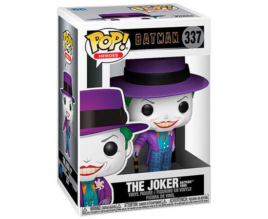 Фигурка для геймеров Funko Pop серии Batman 1989 - JOKER WITH HAT WITH CHASE (47709), изображение 3 Фигурка для геймеров Funko Pop серии Batman 1989 - JOKER WITH HAT WITH CHASE (47709), изображение 3