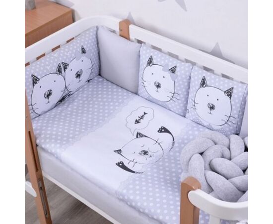 Детский постельный набор Верес Cats family 6 ед. (220.29), изображение 2 Детский постельный набор Верес Cats family 6 ед. (220.29), изображение 2