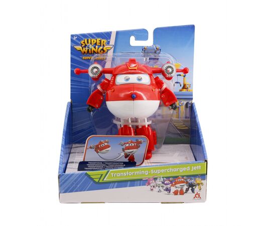 Трансформер Super Wings Transforming-Supercharge Jett, Джетт (EU740283), зображення 5 Трансформер Super Wings Transforming-Supercharge Jett, Джетт (EU740283), зображення 5