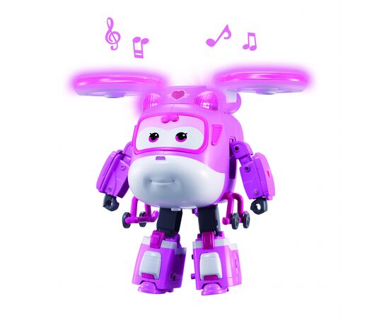 Трансформер Super Wings Supercharge Lights Sounds Dizzy, Диззи, свет, звук (EU740434), изображение 2 Трансформер Super Wings Supercharge Lights Sounds Dizzy, Диззи, свет, звук (EU740434), изображение 2