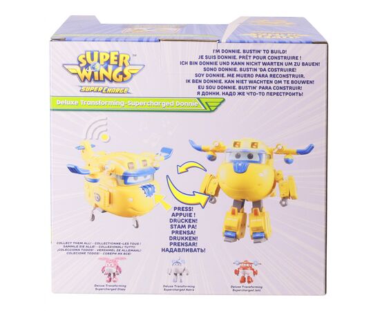 Трансформер Super Wings Supercharge Lights Sounds Donnie, Донни, свет, звук (EU740432), изображение 2 Трансформер Super Wings Supercharge Lights Sounds Donnie, Донни, свет, звук (EU740432), изображение 2