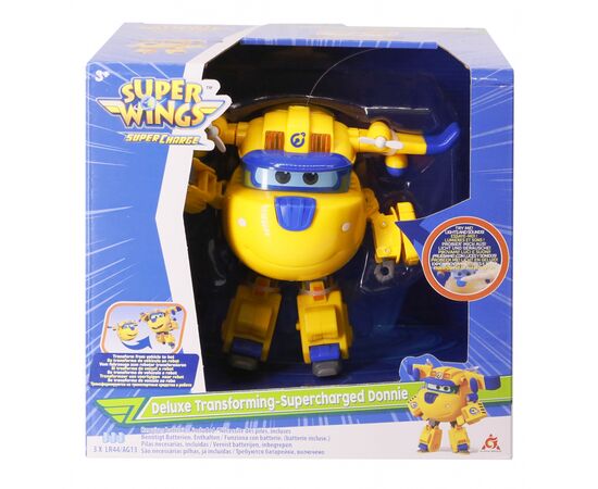 Трансформер Super Wings Supercharge Lights Sounds Donnie, Донни, свет, звук (EU740432), изображение 3 Трансформер Super Wings Supercharge Lights Sounds Donnie, Донни, свет, звук (EU740432), изображение 3